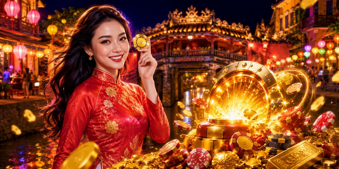 Người dùng tại Hội An tận hưởng trải nghiệm cá cược trực tuyến bên cạnh phố cổ về đêm